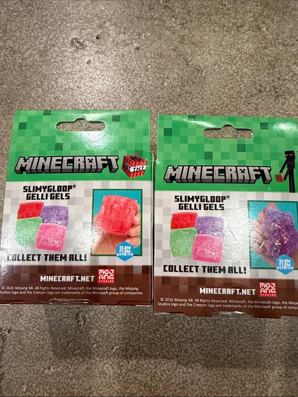 Minecraft Gellic Gels Kids Building Sensory Toy - Red and Black